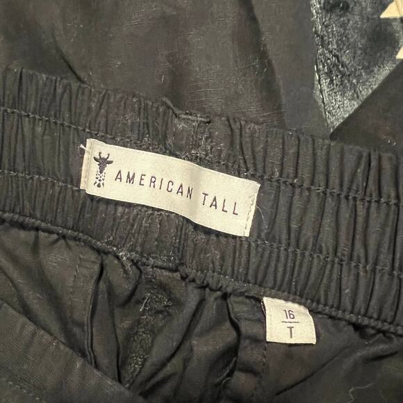 NWT American Tall Black High Rise Cargo Parachute Pants Womens Size 16T - Picture 4 of 9